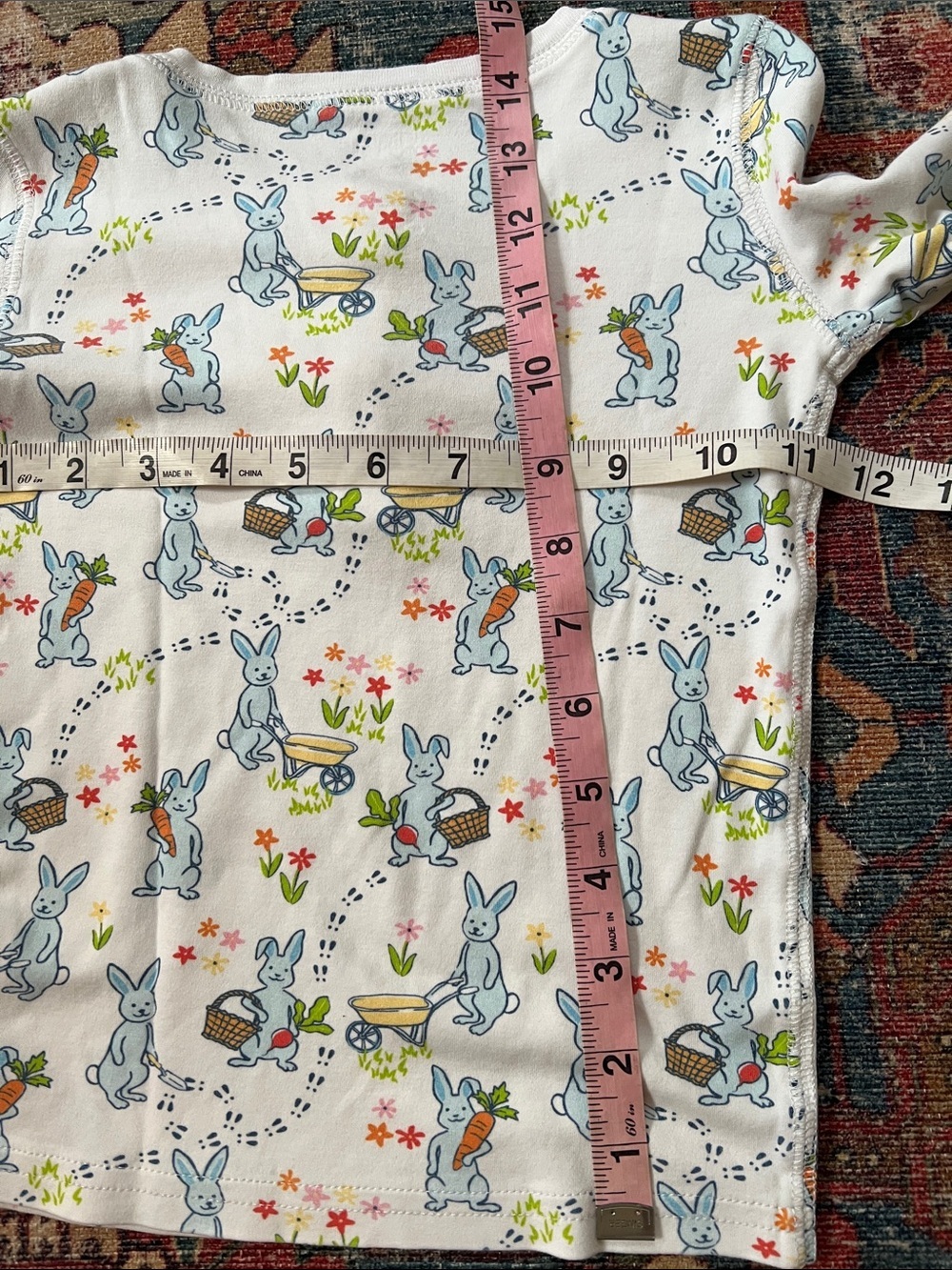 Kids Roller Rabbit Long Sleeve Pajama Set Henley carrots bunny 6yr - Picture 5 of 6